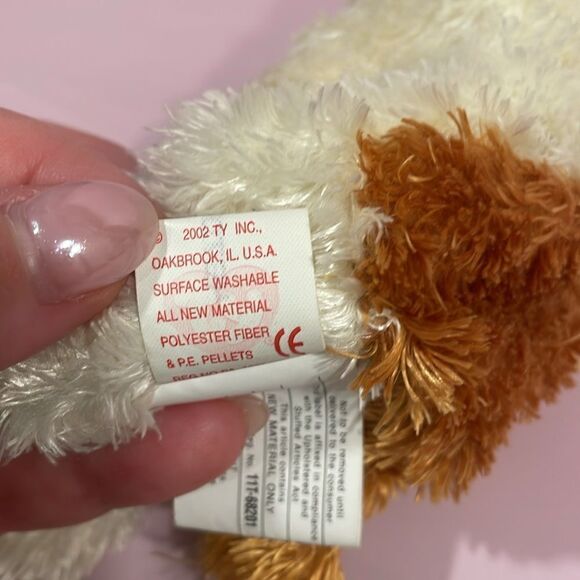 2002 Vintage Ty Beanie Baby Sampson the Dog Plush Good Used Condition 7.5” - Picture 9 of 9